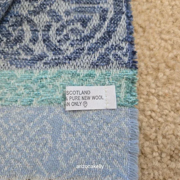 Calzeat Celtic Scarf Wool Blend Made in Scotland - Picture 12 of 14